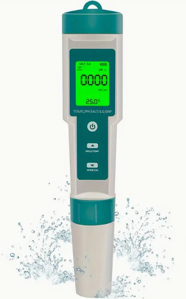 Digital Pool Test Kit Meter 6 in 1 - SALT ORP pH TDS Digital Pool Test Kit Meter 6 in 1 - SALT ORP pH TDS